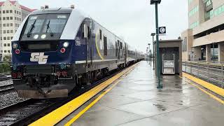 Amtrak Gold Runner Train #711 Arriving at Emeryville Amtrak Station in Emeryville California 