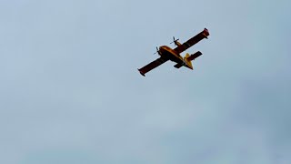 Water bombers on stump lake, Kamloops bc Ross more lake forest fire