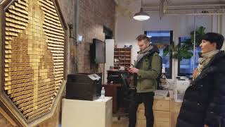 Kissinger Twins visit NYU ITP's interactive installation