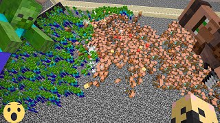 Zombies Vs Villagers (War) (1000+) 😲