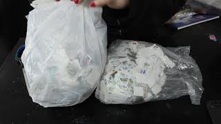Opening Giant Package Of Used Postage Stamps