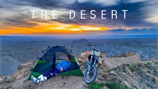 3 Days Riding & Camping In The Remote Desert. (First ride on $10K bike Build)