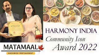 Matamaal by Nalini & Surender Sadhu | Harmony India Community Icon Award 2022