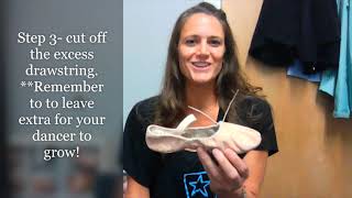 Ballet Shoe Tip- Drawstrings