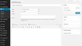 Overview: Managing Gigs and Venues with AudioTheme