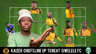 Kaizer Chiefs Potential Line up vs Siwelele Fc Betway Premiership 