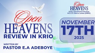 Open Heaven Devotional Krio for Today 17-11-2025