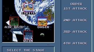 Thunder Force IV "Course Select" - Soundblaster AWE 32 Version