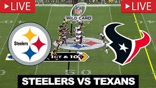 🏈 NFL LIVE! Pittsburgh Steelers vs Houston Texans | NFL AFC WILD CARD PLAYOFFS | Jan. 12, 2026