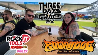 Mornings With Harley ~ Welcome To Rockville 2025 ~ @ThreeDaysGrace Interview
