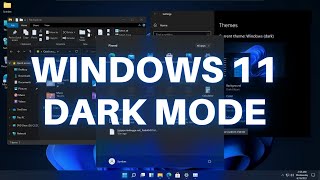 Enable Dark Mode On Windows 11