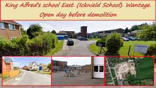 King Alfred's school East. (Icknield School). Wantage. Open day before demolition. October 2017