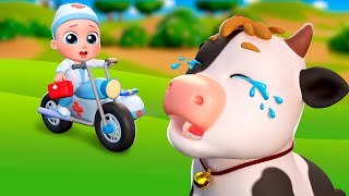 Lola the Cow Got a Boo Boo! 🐮 Doctor to the Rescue + More | Bubbleee - Sing Along & Learn