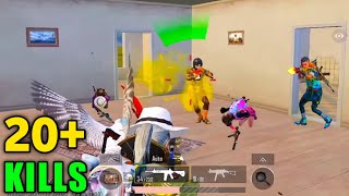 20+ KILLS IN PUBG MOBILE / BGMI | FULL RUSH GAMEPLAY IN SCHOOL APARTMENT