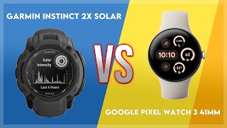 Garmin Instinct 2X Solar vs Google Pixel Watch 3 41mm Comparison