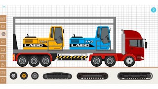 Labo Construction Truck | Heavy Construction Vehicle Carrier Transportation