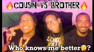 WHO KNOWS ME BETTER? BROTHER vs COUSIN | FAMILY CHALLENGE