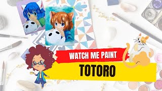 Watch Me Paint a Kitty Anime Girl with Water Colors