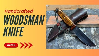 Showcase: The Woodsman Knife | 1095 Carbon Steel | 4"Blade #bushcraft #survival #hunting