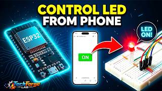 Control LED from Phone using ESP32 🔥 | ESP32 Web Server Tutorial