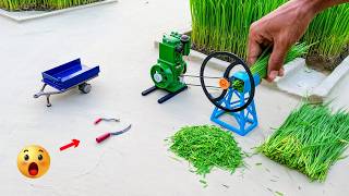 diy tractor chaff cutter machine science project | Part 2| @KeepMini ​
