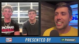 Trey Arnold and Jevyn Higman from Mission Bay high school football