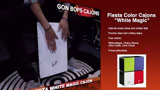Gon Bops' Fiesta Series "White Magic" Cajon