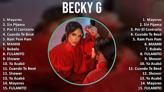 Becky G 2025 MIX Top Hits - Mayores, Sin Pijama, Por El Contrario, Cuando Te Besé