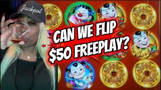💵 $50 Freeplay💃🏾🥁🎰 | How Much Did I WIN?!🥳🤑💵 - (Re-Release from the Vault!🔓)