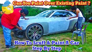 How To Scuff & Shoot - Prep & Sand A Car For Paint With Dings / Minor Bodywork - Dodge Challenger RT