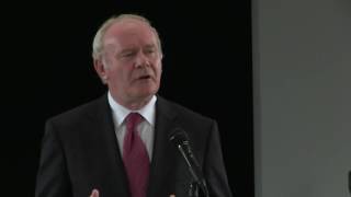 Martin McGuiness Launch of Francis Ledwidge Sculpture by Rory Breslin
