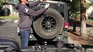 Blue Ridge Overland - Tire Storage Bag Installation