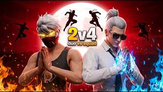2V4 GUILD TEST || CRAZY REACTIONS ON YOUR GAMEPLAY || NON-STOP ENTERTAINMENT AND FUN | #freefirelive