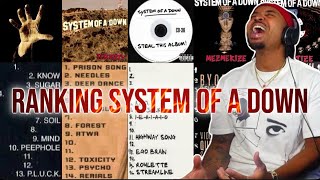 JaKar RANKS System Of A Down (TOP 25 FAVORITE SONGS & 5 ALBUMS RANKED!!)