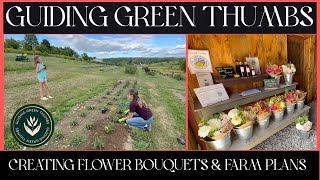 CREATING CUT FLOWER DAHLIA BOUQUETS /FARM PLANS