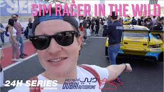 SIM RACER AT REAL LIFE RACE | 24HR DUBAI RACE VLOG