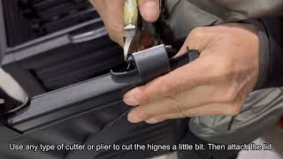 How to attach a lid with composter in single step