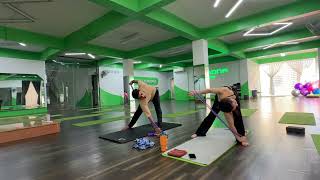 Shoulder opening class with rope 