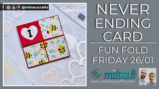 Step by Step Never Ending Card Video Tutorial for Fun Fold Friday (TAKE 2)