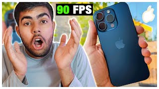 iPhone 15 Pro Max India's First 90 FPS BGMI Test with @AkashChaudharyGamingOriginal 🔥