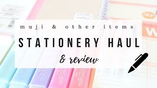 Muji stationery haul & honest reviews - 2018 | studytee