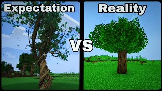 realistic minecraft | Expectation vs Reality | #minecraft #meme #memes