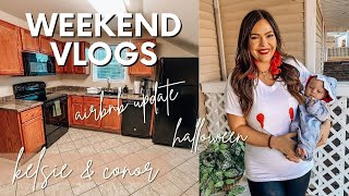 THE BEST NEWS | New Airbnb Tour | Chopping My Hair | Layla's First Halloween | Kelsie & Conor VLOGS