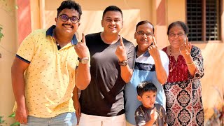 വോട്ട് ചെയ്യാൻ വേണ്ടി നാട്ടിൽ പോയപ്പോൾ | Election Day Family Vlog