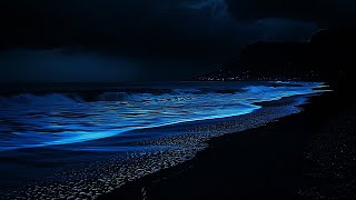 Ocean Sounds For Deep Sleep | Dark Screen 24H | Quiet Thoughts And Support Full Night Sleep