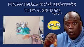 Drawing a frog🐸 (speed drawing / time-lapse) | Arts By Anton