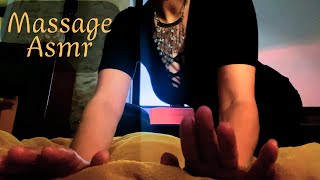 💤 ASMR MASSAGE  to sleep and relax POV ( oil and crackling) -