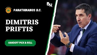 Dimitris Priftis — Panathinaikos B.C. — Handoff Pick & Roll (Slip) — Nedovic skip pass against Zenit