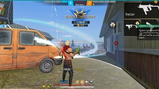 Unexpected 1 V 4 Clutch with double vector 😅☠️!! #1v4clutch #csranked #freefiremax 