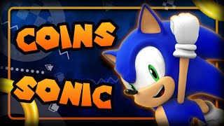 You can spell out "COINS" using Sonic's name...